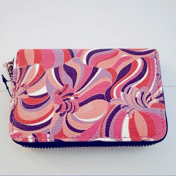NWT Trina Turk Sea Anemone Multicolor Zip Around Wallet NEW IN GIFT BOX 🎁 - Picture 4 of 9